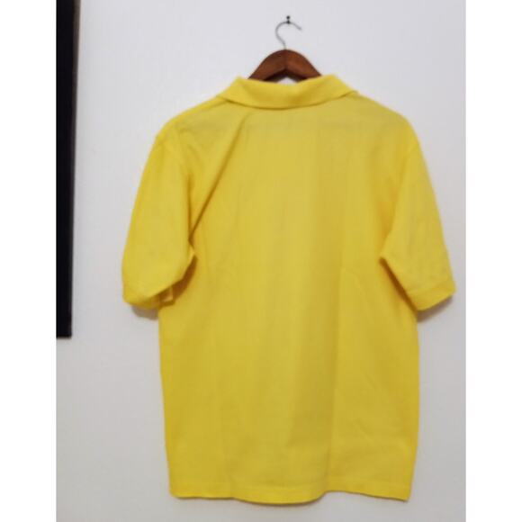 Vintage Masters Golf Polo Shirt Yellow Made in Hong Kong Mens Augusta SZ Med - Picture 2 of 8